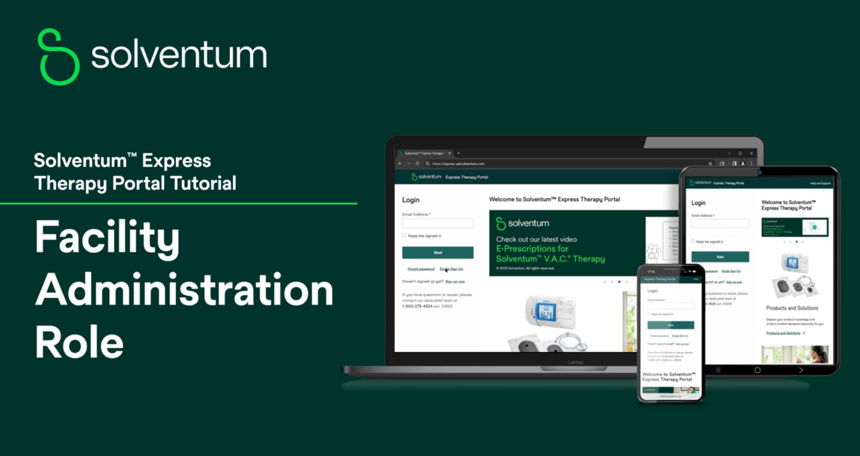 Solventum™ Express Therapy Portal