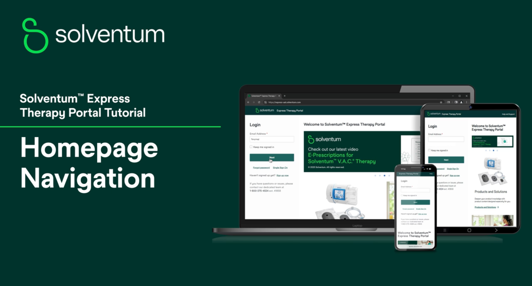 Solventum™ Express Therapy Portal